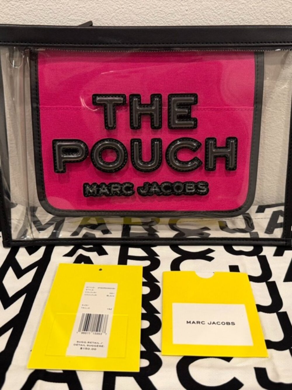 Marc Jacobs The Clear Large Pouch Black